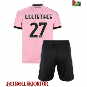 Juventus Nick Woltemade #27 Borta Kläder Barn 2026-27 Kortärmad (+ Korta byxor)